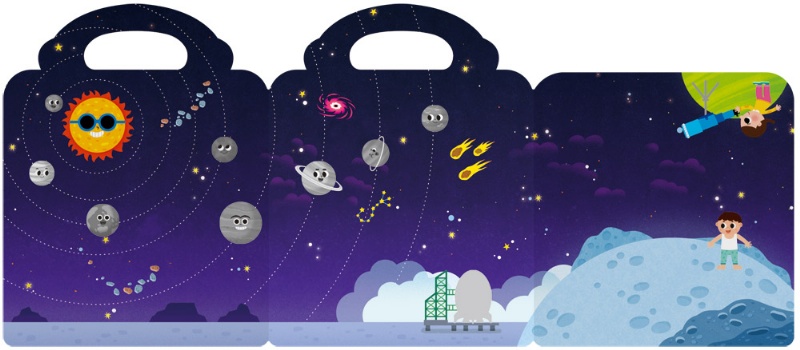 First Magnet Book：Space（內含34個認知磁鐵+3摺頁超大場景）